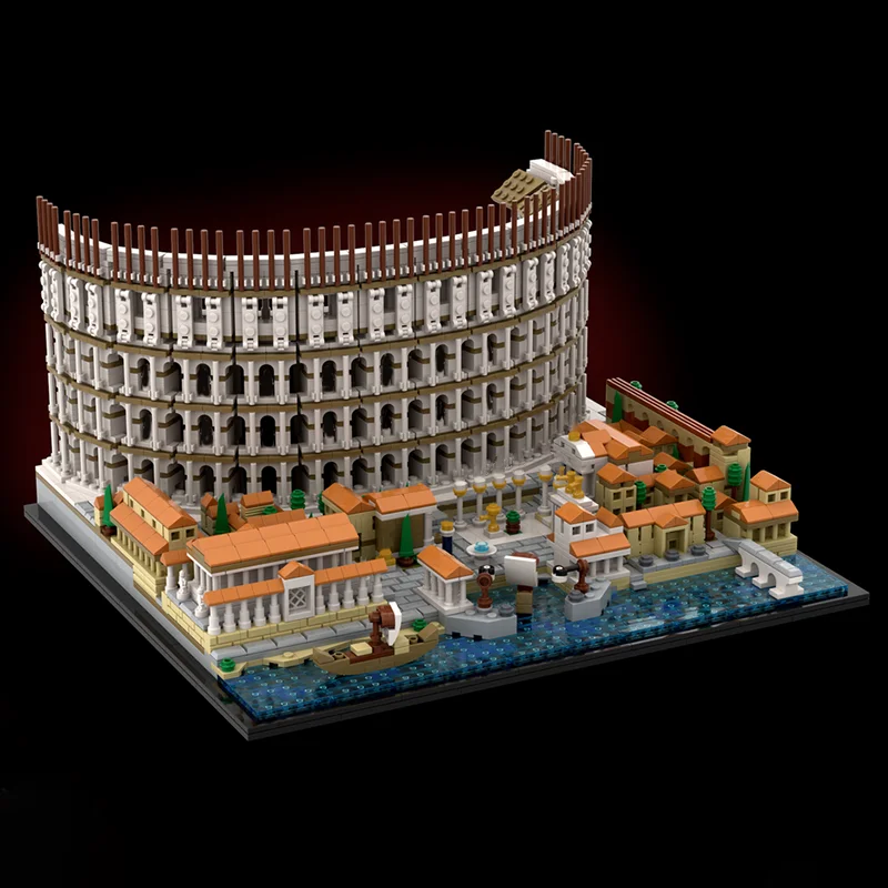 

3959 шт. Moc Colosseum DIY Строительный комплект-Сладный древний комплекс развлечений Образовательные строительные блоки Игрушки на день рождения Подарок