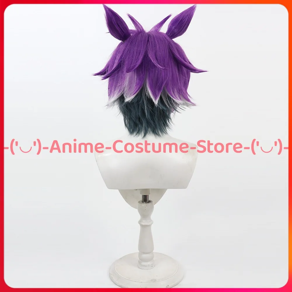 Twisted Wonderland Cheshire Cat Cosplay Wig Ears Anime Game Character Halloween Carnival Party Costume Wigs Heat Resistant Hair