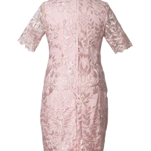 Váy mùa hè 4xl 5xl Kích thước lớn cho khách của phụ nữ tay áo ngắn hoa cơ thể chính thức 10 Bán hàng chính cộng với kích thước váy dự tiệc ren - №1