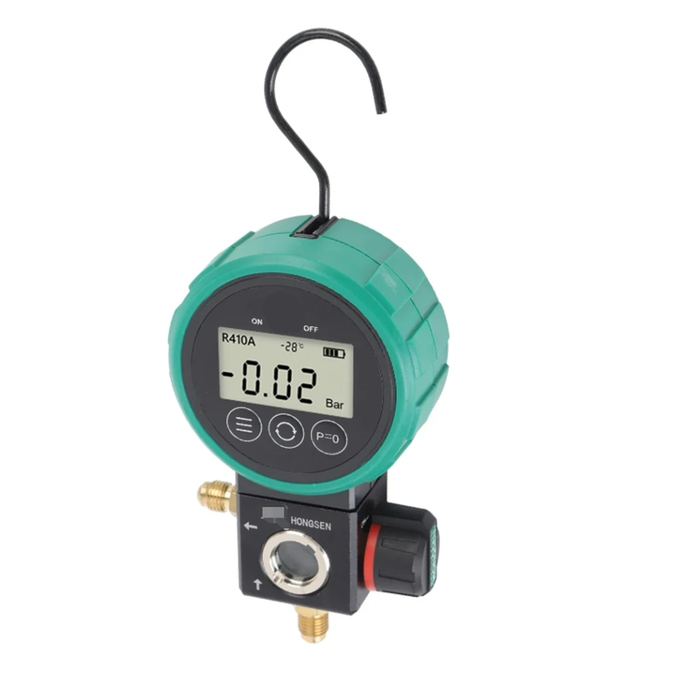 [NEWA76K!】 Digital HVAC Gauge Timed Shutdown Ergonomic Hand Wheel Multifunctional Stable HVAC Vacuum Gauge Tester