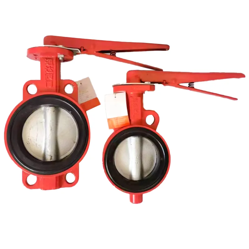 

Hand Lever Wafer Type Butterfly Valve with Rubber Seated Safe Structure for Water Media SS1010 Gate Drawing Butt Weld
