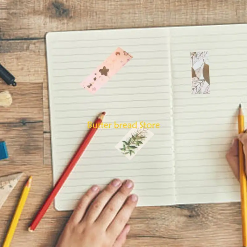 W89C 6 Rolls Artists Tape Flowers Washis Tape Hand Account Tape voor scrapbooking