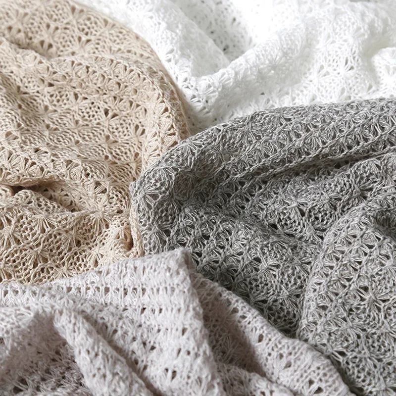 Crochet Mesh Fabric Hollow Out Knitted Net Material for DIY Sewing Sexy Crop Tops Cardigan Apparel Spring Summer Fashion