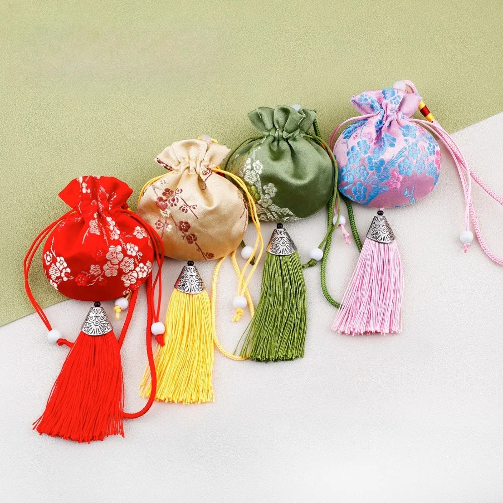 Traditional Dragon Boat Festival Empty Fragrance Bag, Vintage Embroidered Pendant