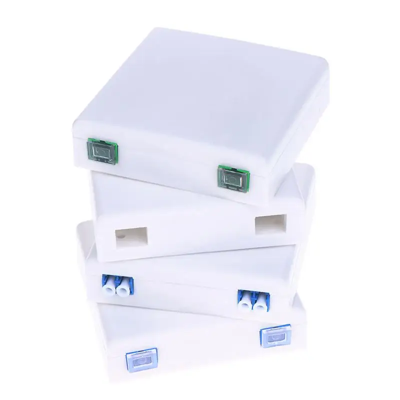 86 Information Panels Fiber Optical Terminal Junction Box Fiber Optic Splice Box SC Adapter LC Adapter 2 Core Fiber Combination