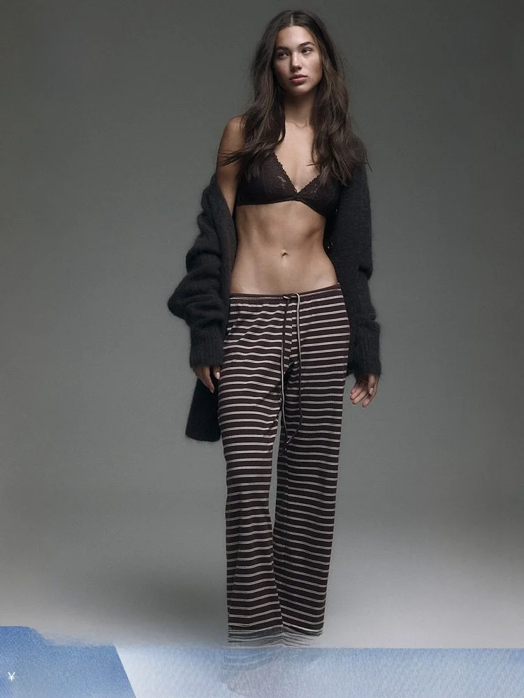 

Весенние женские брюки H&M из смесового хлопка с широкими штанинами, повседневные, с низкой посадкой, из полиэстера и эластана, универсальный крой, 58% хлопок, 38% полиэстер