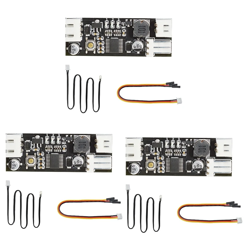 

3X Temperature Controller Module Single 12V DC PWM 2-3 Wire Fan Temperature Control Governor Computer Fan