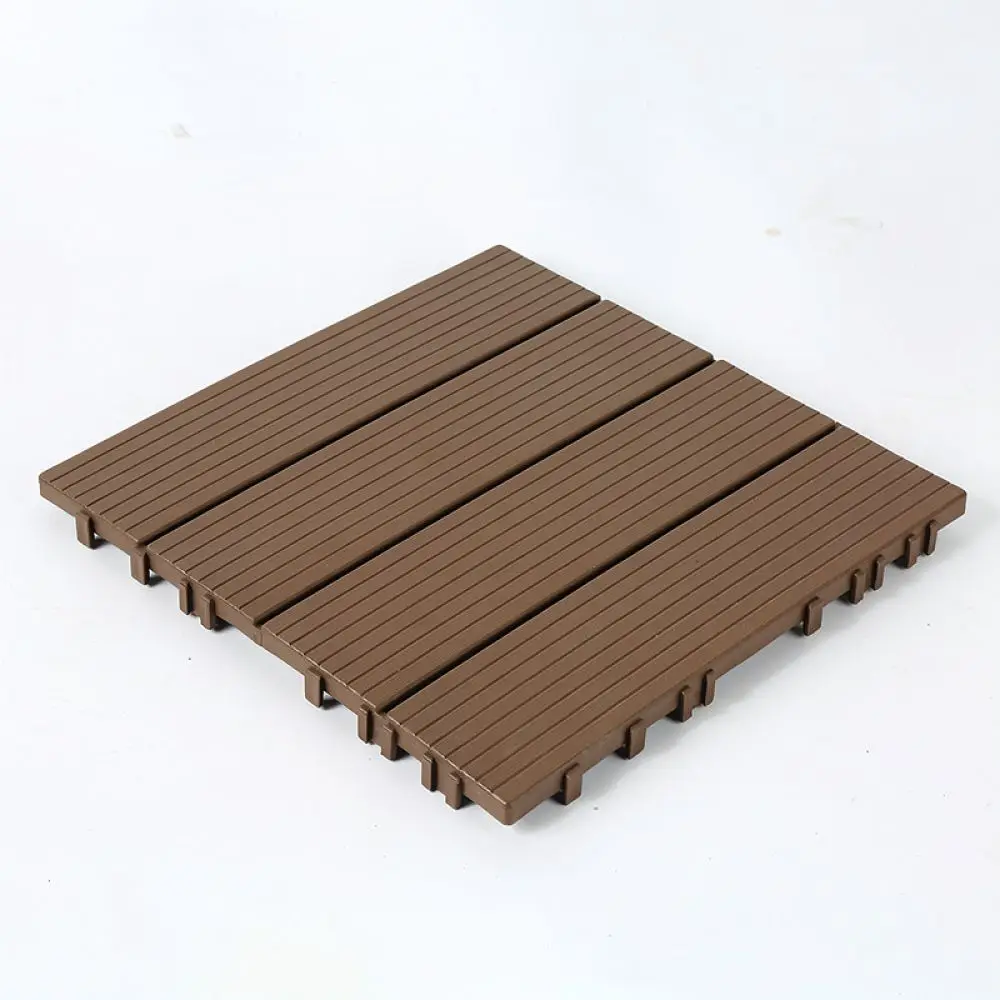 Outdoor Plastic Floor Tiles Interlocking Decking Waterproof Modular Flooring For Balcony Backyard Porch Easy Assembly