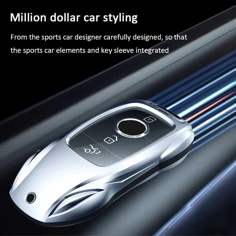 2024 New Ziny Alloy Car Key Case Cover for Mercedes Benz A B C E S Class W204 W205 W210 W212 W213 W176 W463 GLC GLB GLE AMG