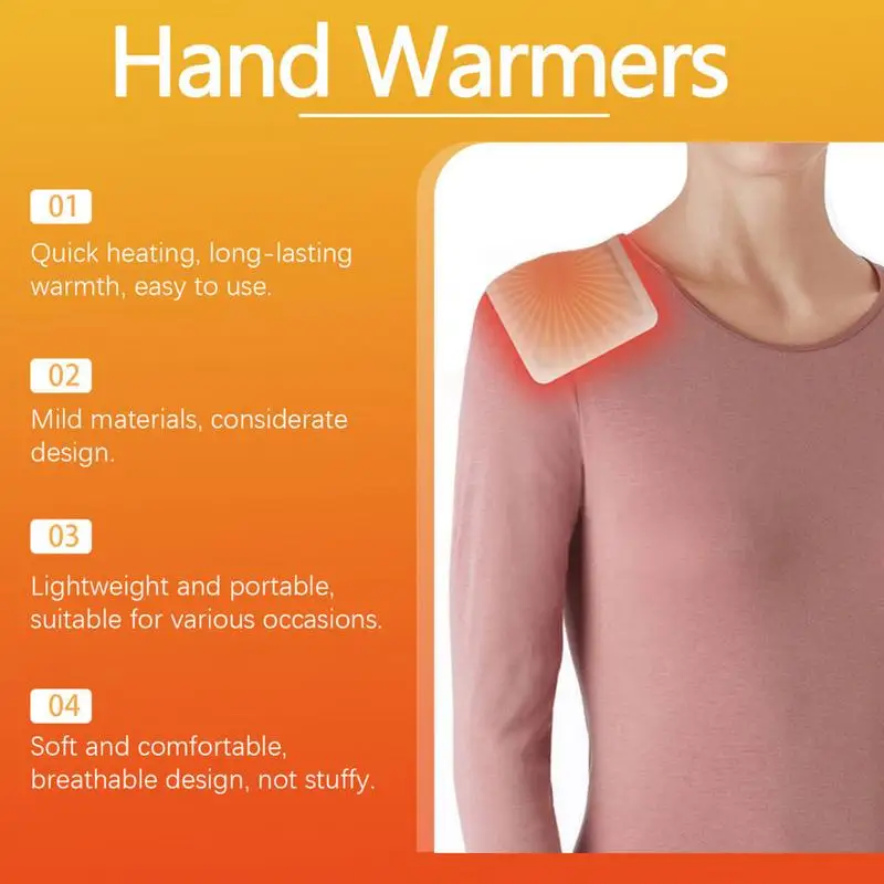 Body Warmers For Cold Weather Self-Heating Portable Body Warmer Patch Long Lasting Winter Accessory For Waist Legs Feet Abdomen