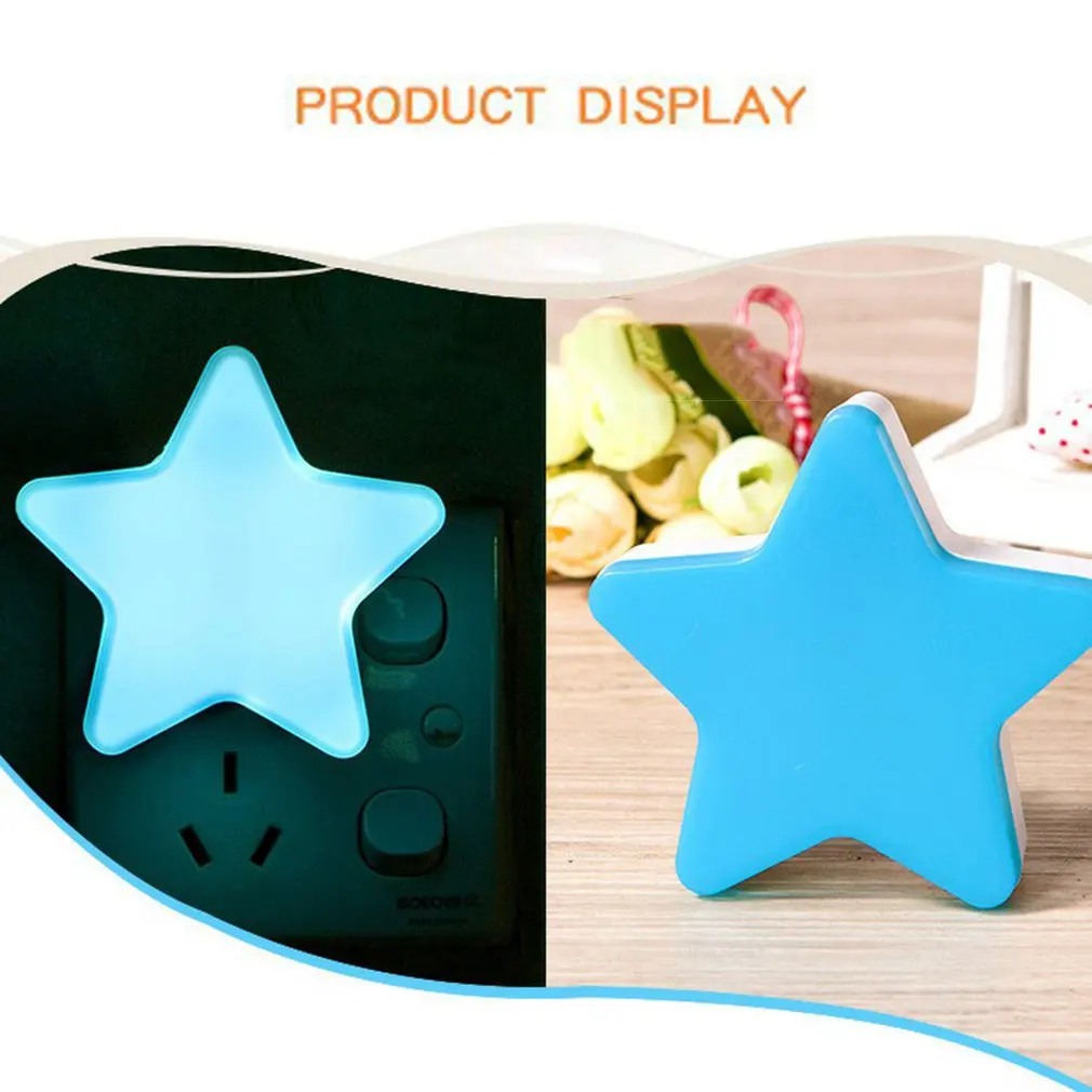 Mini LED Night Light Sensor Controle, Energy Saving Decoração, Luz das crianças da noite, Sala de estar, Quarto, Lâmpada de soquete