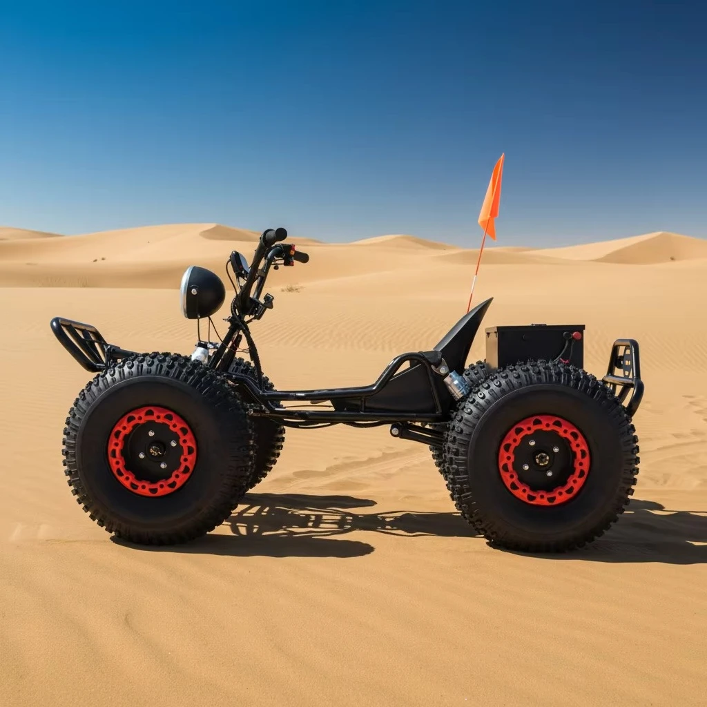 72V 3000W Go Kart Equipped With Hydraulic Brakes, LED Lighting, 8 Inch Chain Drive Wheels, comfortable seating design