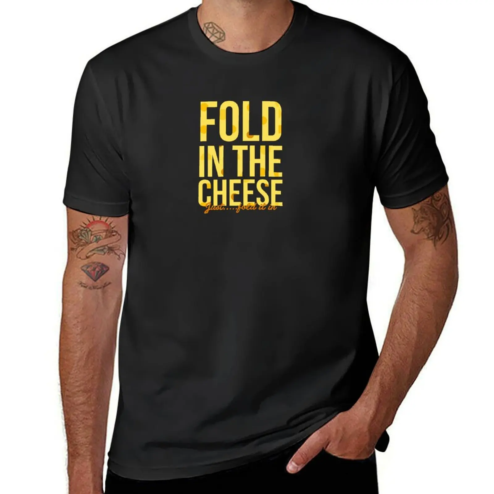 

fold in the cheese T-Shirt Aesthetic clothing customs design your own mens graphic t-shirts hip hop