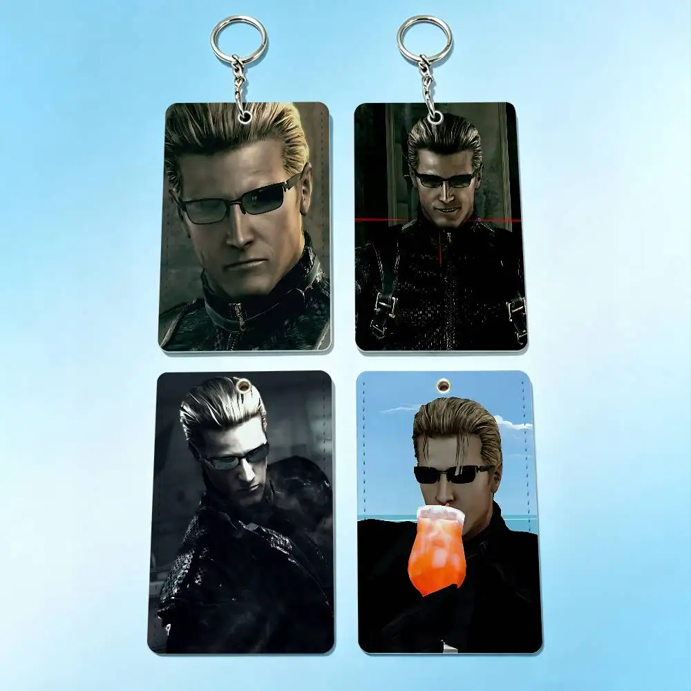 Забавный брелок-держатель для карт A-Albert Wesker: для банковских, рабочих, студенческих и проездных карт, защитный чехол