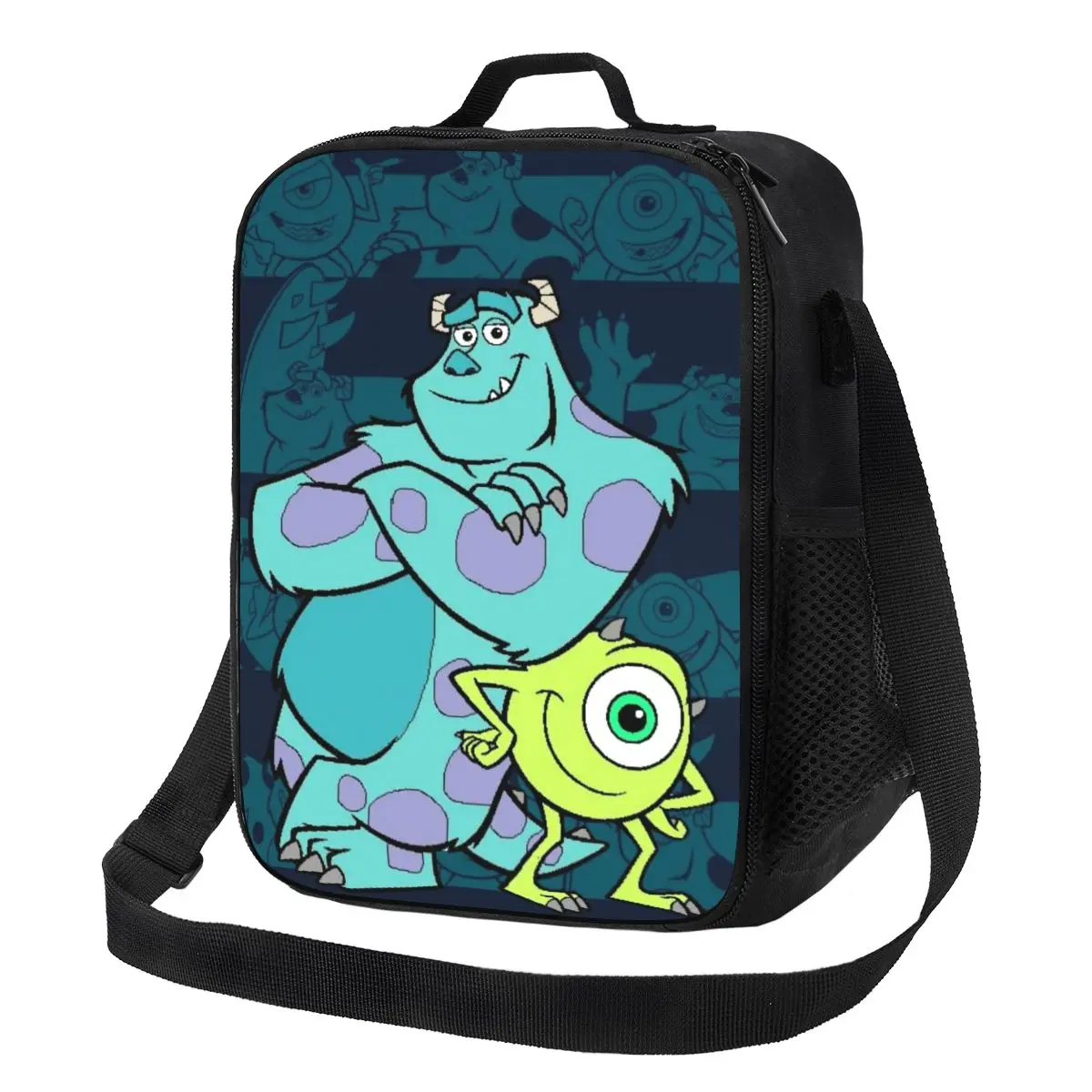 

Термоизолированная сумка для обеда Custom Monsterses Anime Universitys James P. Sullivan, многофункциональный контейнер для пикника, коробка для еды типа бенто