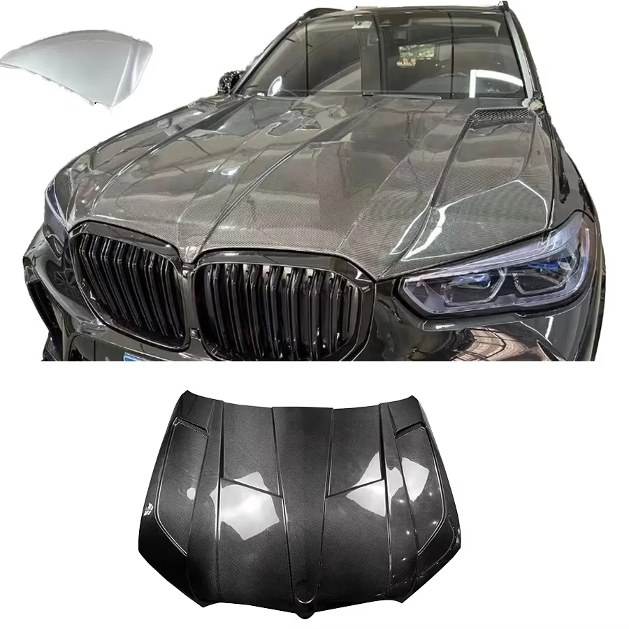 

LD Style New Dry Carbon Fiber Front Hood Bonnet for X5M F95 X5 G05 Engine Hood Cover 2019-2023