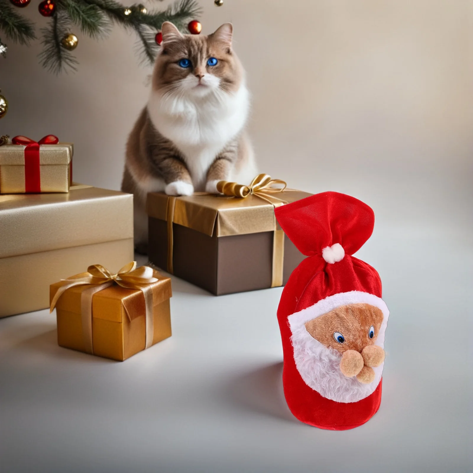 

Santa Claus Christmas Sack Large Drawstring Bag for Jewelry Organizer Candy Pouch Xmas Stocking Stuffer Supplies Holiday Treat