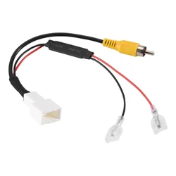 Reverse Camera Video Wire Cable Plug Adapter 4 Pins Plug Harness Reversing Monitor Car Navigation Connector Accessories