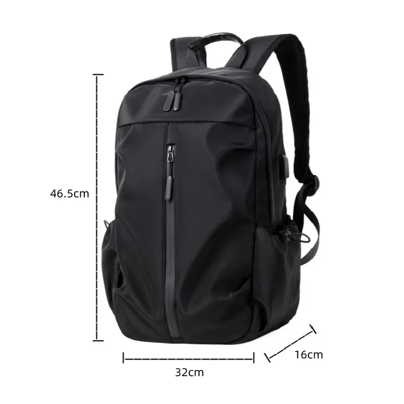 AIGO-Bolsa Impermeável para Homens, Bolsa de Computador Casual Recarregável USB, Lazer Diário de Viagem, Mochilas Urbanas, Grande Capacidade