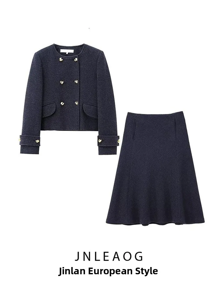 

JNLEAOG Autumn New Women's Casual Sle Mixed Fabric Coat with Button Decoration ort Length Polyester Fiber Long Sve