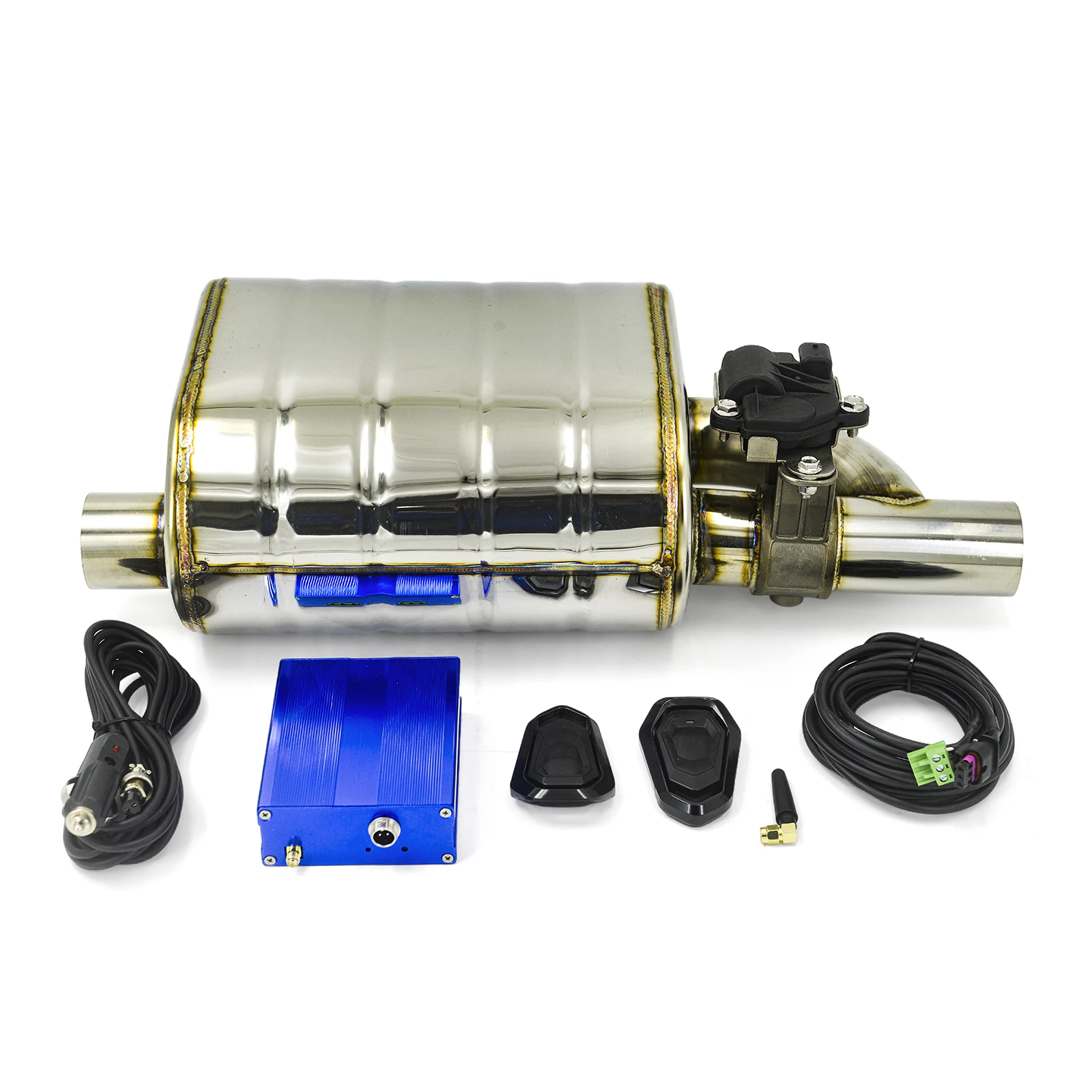 Uitlaatdemper Elektrische klep Uitlaatuitsparing met afstandsbediening Set 51/63/70/76MM