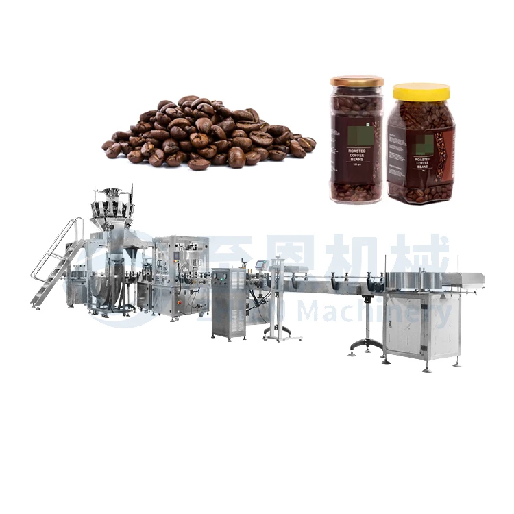 High Speed Fully Automatic Glass Jar Food Granule Filling Machines Coffee Beans Filling Machine