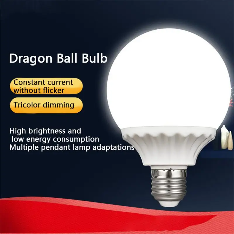 5/7/12w LED Dragon Ball Bulb G80/G95 Fully Transparent E27 Bulb No Flicker Milky White E27 G80 Round Bulb Light Led Lights