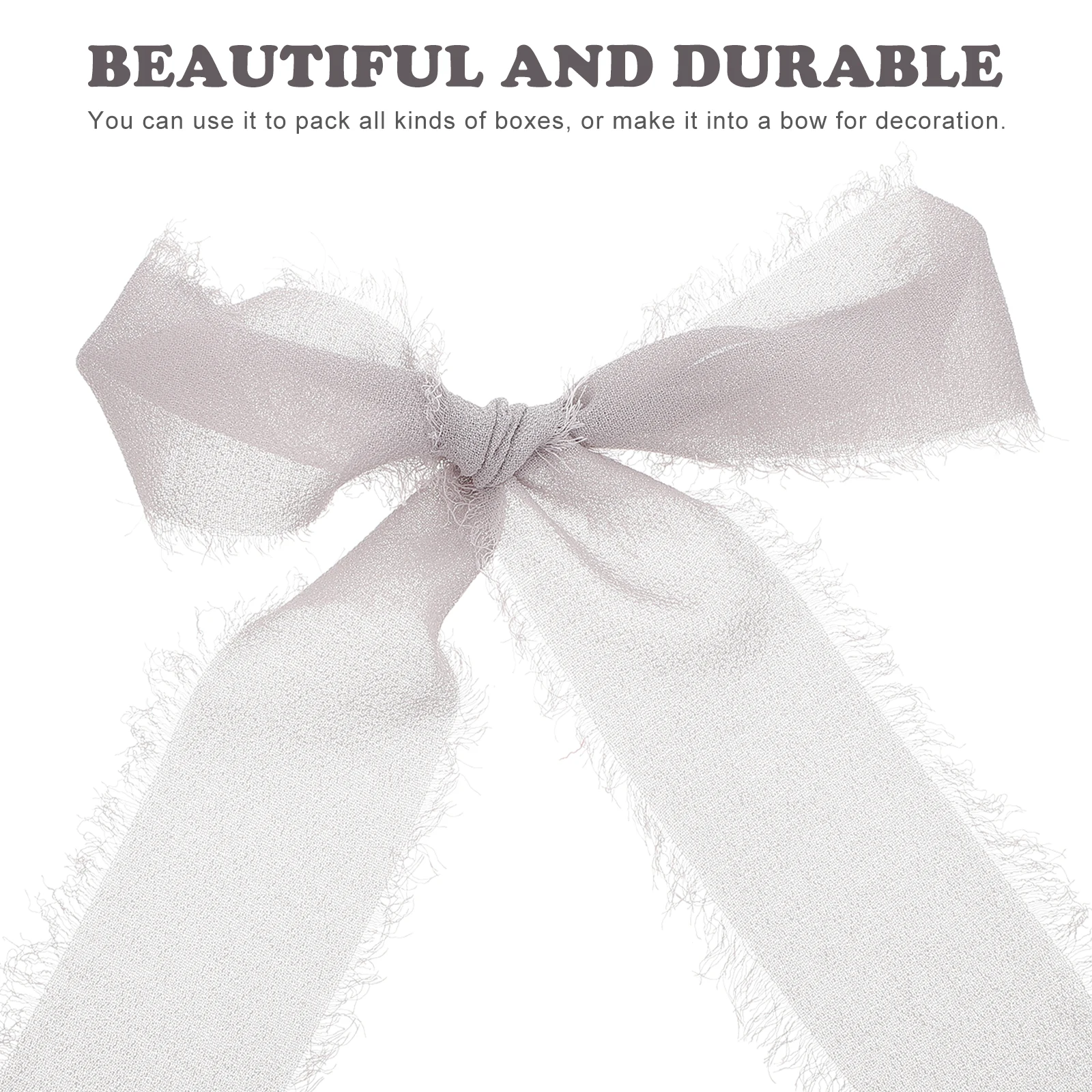 

4 Rolls Gift Wedding Invitation Bouquet Bride Scrapbook Polyester Paper Flower Packaging Ribbon