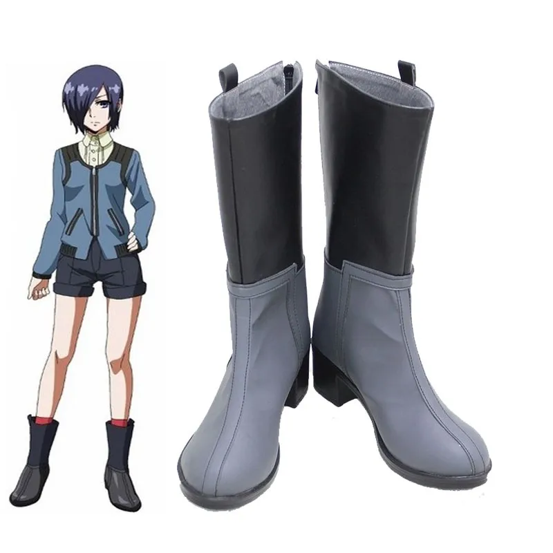 Tokyo Ghoul Touka Kirishima Cosplay Shoes Artificial Leather High Boots S-level Ghoul Kirishima Toka Leather Boots Comic-con
