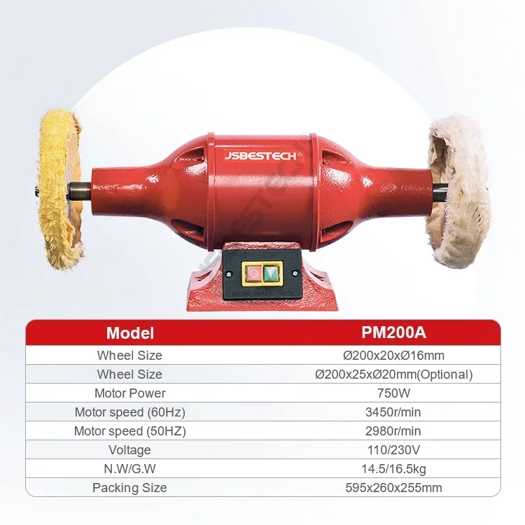 

JSBESTECH Company PM200A Electric Bench Grinder Machine