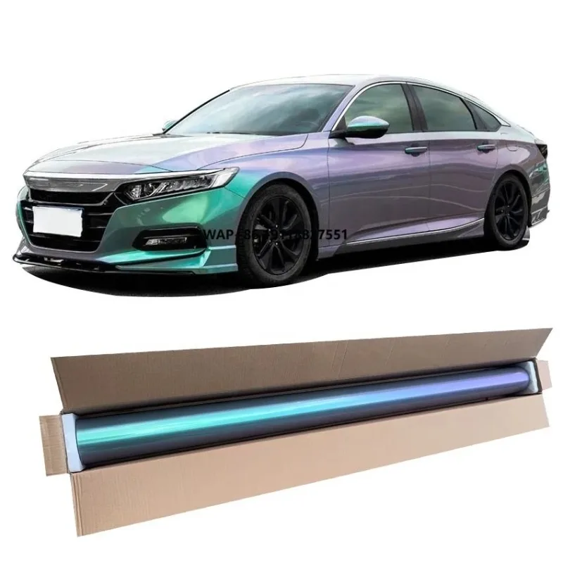 

1.52*17m Indigo Purple Sparrow Green Auto Body PPF Self-Healing Colorful PET Wrap Car Vinyl Color Changing Function for Cars