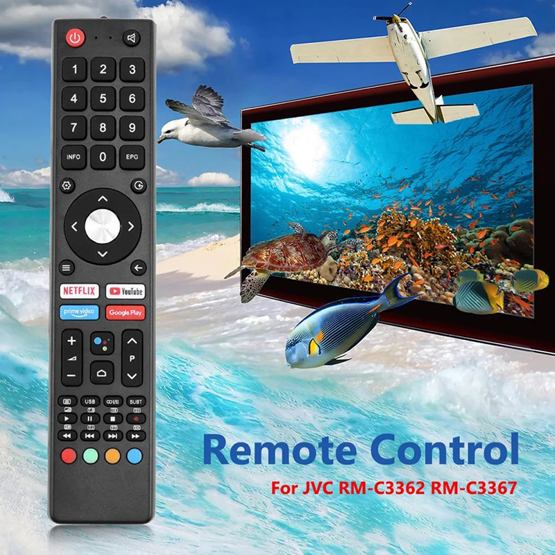 Control remoto Compatible con JVC RM-C3362 RM-C3367 RM-C3407 LT-32N3115A LT-40 N5115 Control remoto de TV LCD