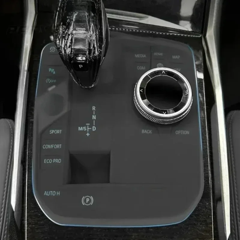 For BMW X3 X4 G01 G02 IX3 2020-2024 Silicone Black Car Central Control Gear Shift Button Protection Set Interior Car Accessories