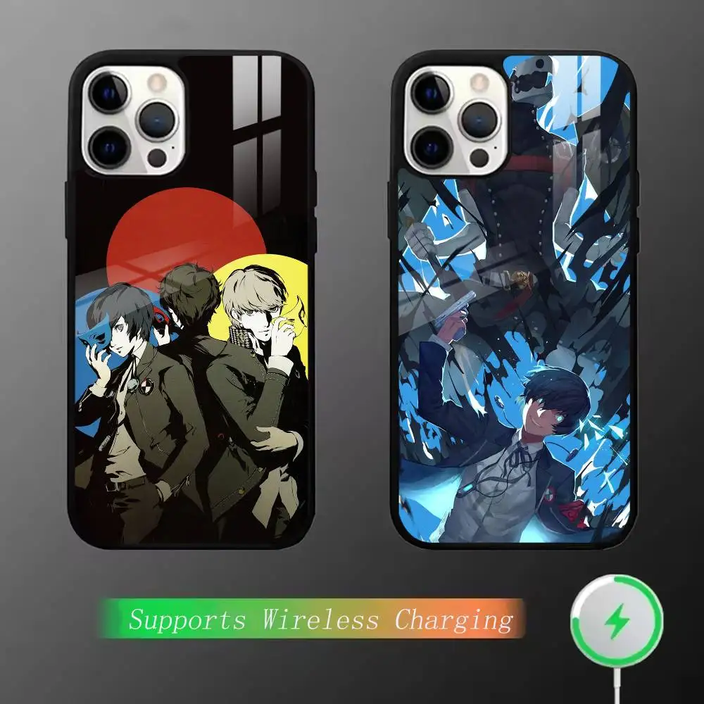 JRPG-PERSONA 3 S-E-E-S  Phone Case For iPhone15,16,17,14,13,12,11 Plus,Pro Magnetic For  Wireless Charging
