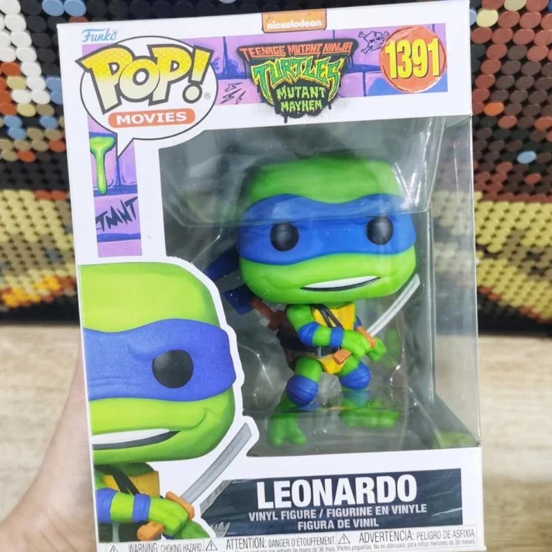 Funko Pop Teenage Mutant Ninja Turtles Anime Figure Character Neca 1990 Movie Version Figures PVC Statue Ornament Toys Kid Gifts