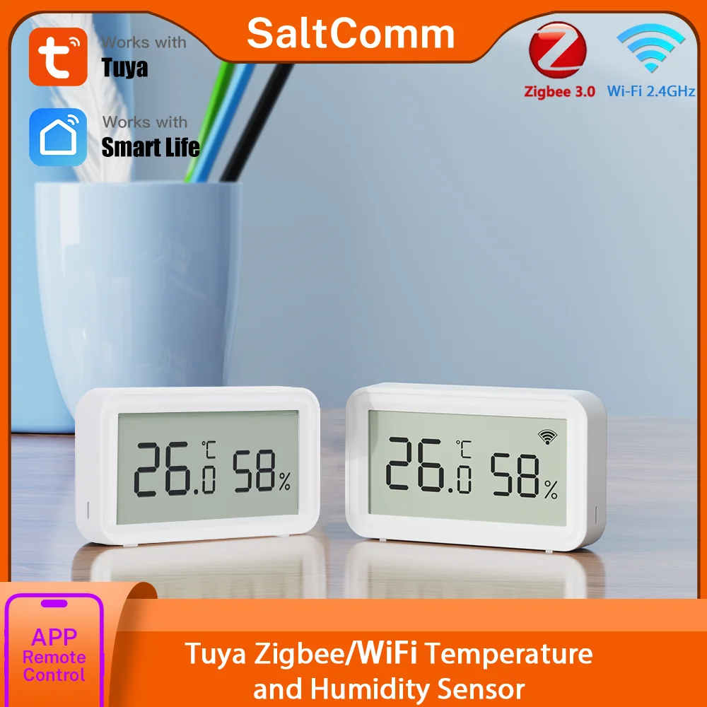 

Умный термометр Tuya Zigbee WiFi — цифровой дисплей в реальном времени для мониторинга домашнего комфорта