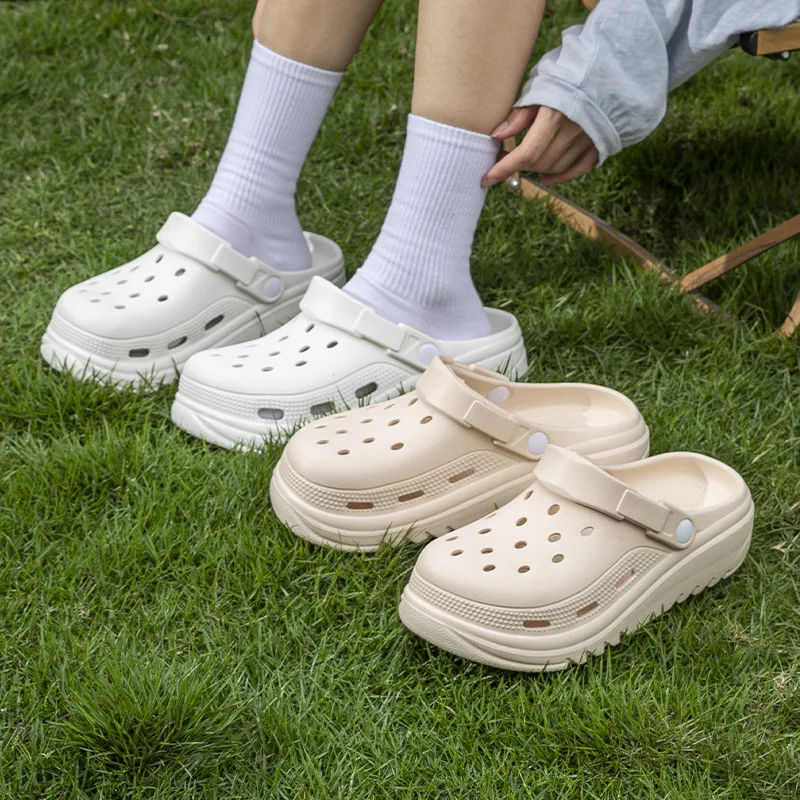 

Women Home Slippers Garden Clogs Shoes Men's Sandals Flip Flops Summer Outdoor Couple Beach Slipper Closed Toe Non Slip Sandals
