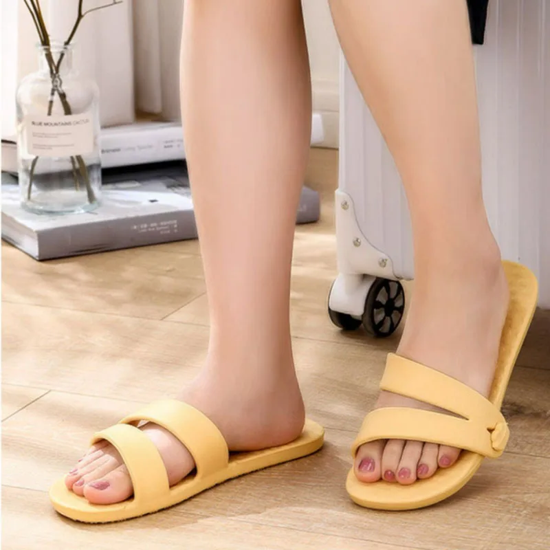 EVA Soft Foldable Slippers for Women Portable Travel Indoor Bathroom Massage Sandals Unisex Quick Dry Non Slip Flat Home Slides