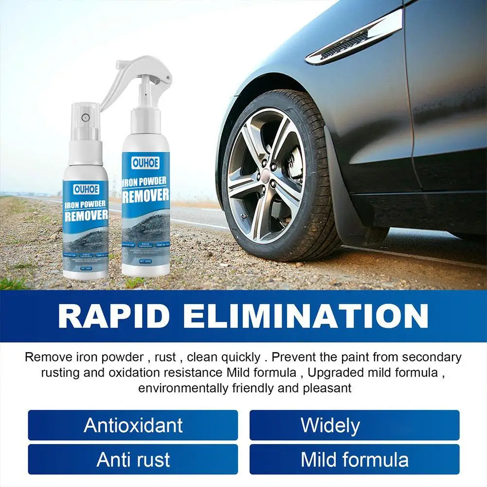 

100ml Multi Purpose Rust Remover Spray Metal Surface Paint Cleaner 3pcs Cleaning Super Maintenance Rust Powder Remover Iron Q2i0