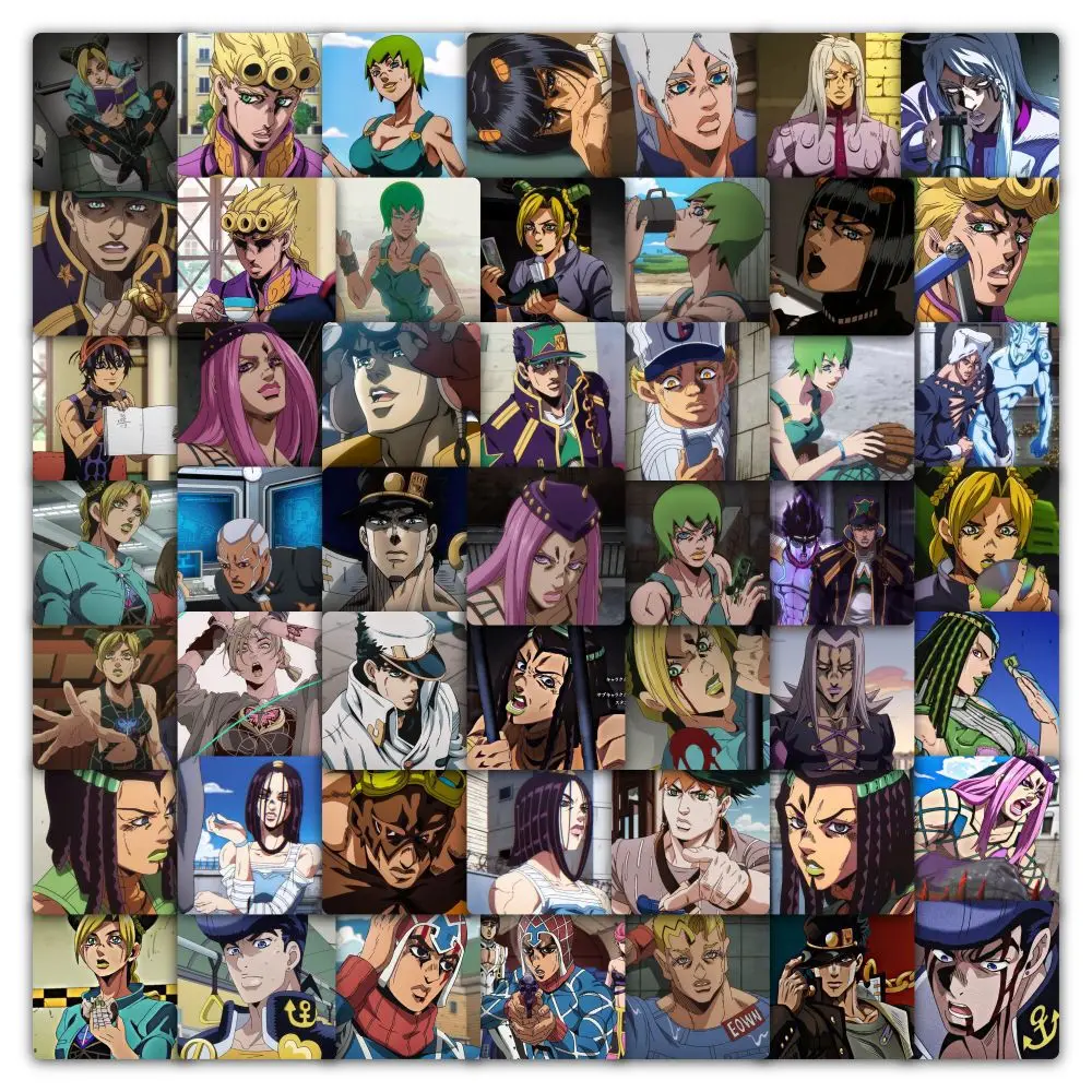 59Pcs Anime JOJO Wonderful Adventure Cartoon Graffiti Stickers Notebook Suitcase Waterproof Sticker Decoration Supplies Decal