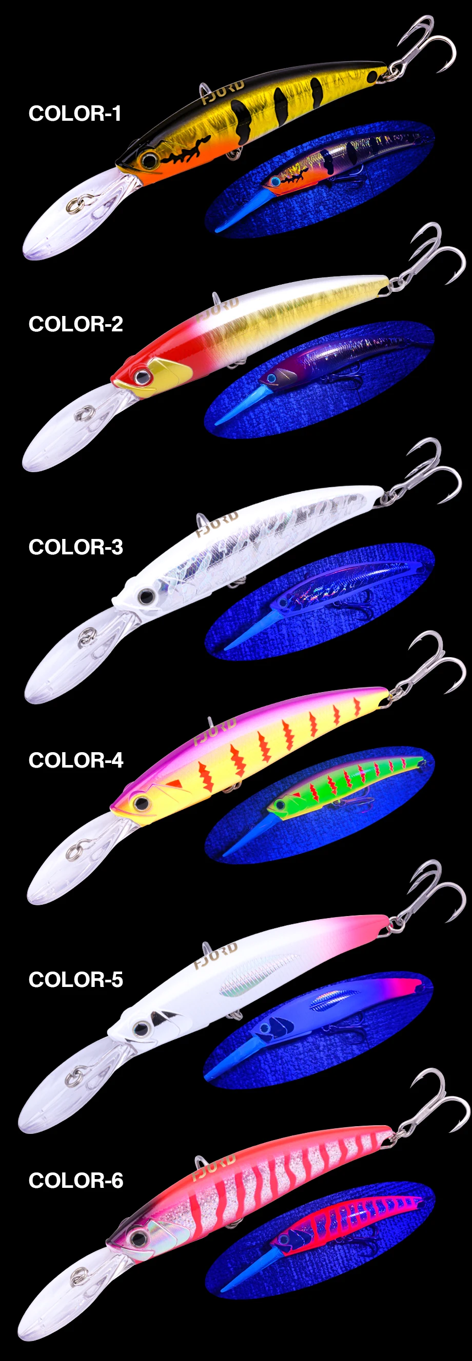 FJORD 120mm 30g Trolling Schwimmende Minnow Angeln Köder Topwater Salzwasser Meer Künstliche Köder Winter Köder Angeln Lieferungen – Detail 7