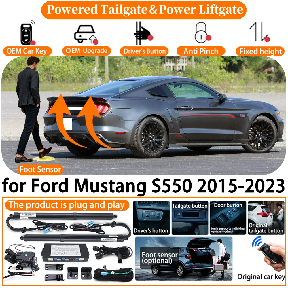 

Car OEM Smart Powered Tailgate system for Ford Mustang S550 2015-2023 Automatic Electric Power Tailgate Tail Gate Lift kit