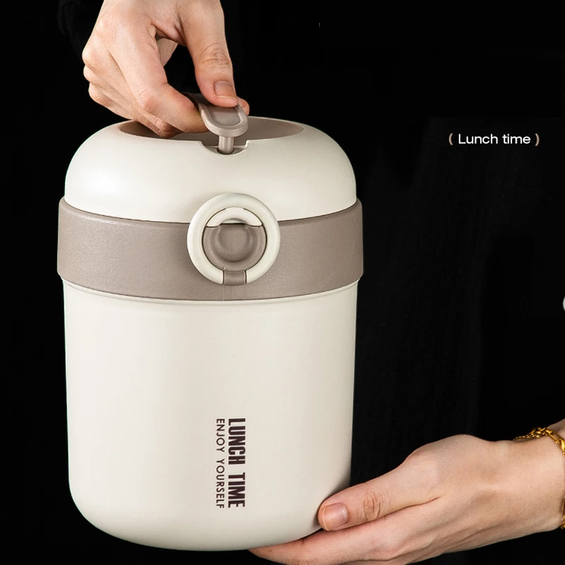 

Portable Bento Box Lunch Box With Compartments Food Thermal Jar Stainless Steel Insulated Lunch Box Thermos Food Container