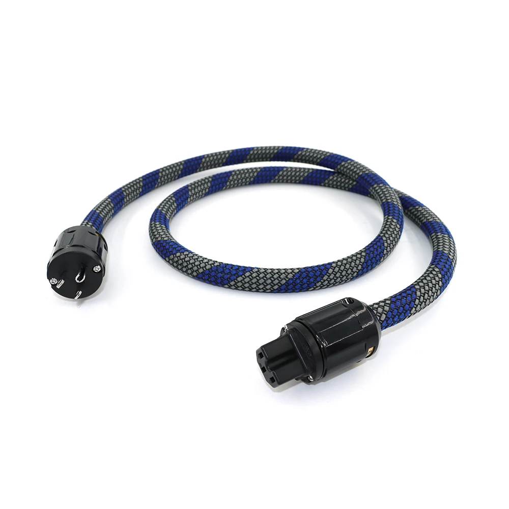HI-End US AC Power Cable 3pins US/EU Plug Power Cord Audiophile  Power Cable CD Tube amplifer headphone