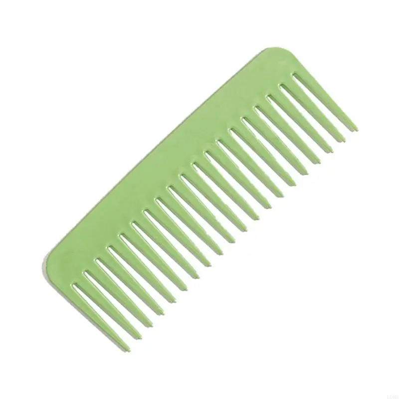U0DE grzebień szerokimi zębami antystatyczny grzebień bez uchwytu grube faliste kręcone włosy dla kobiet mężczyzn wygładzanie