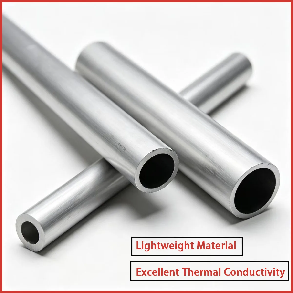 Aluminum alloy round tube with an outer diameter of 3-180mm, suitable for fluid transportation, precision instruments, etc