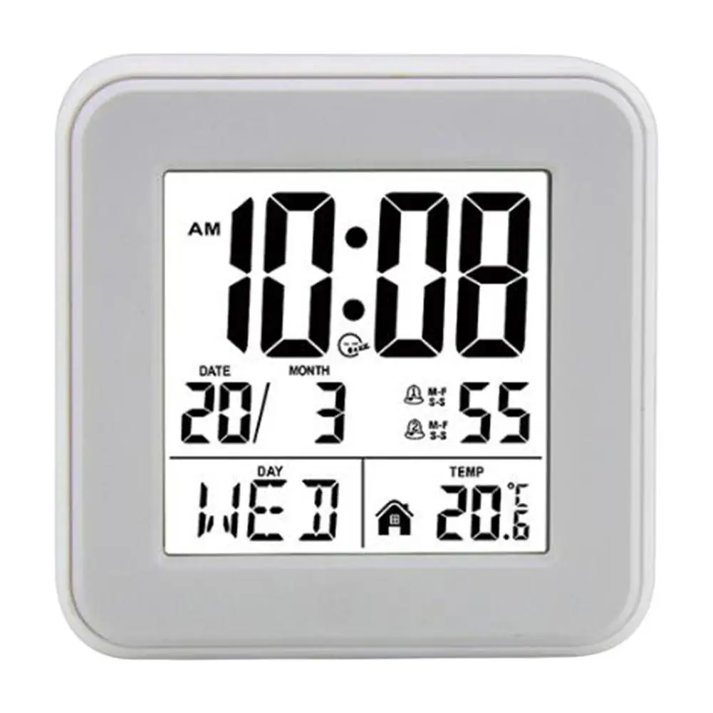 Multiple Alarm Clock Digital Clock For Appointments Easy-to-Read Display Integrated Temperature Sensor For Daily Use Smart Clock