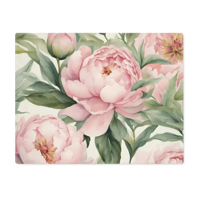 VIKAMA Placemats | Peony Floral Pattern | Cotton Table Linens, Suitable For Both Formal Occasions And Everyday Use view 2