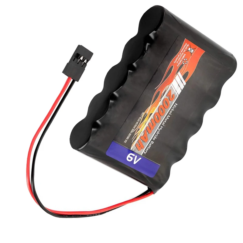 NiMH 6V High Capacity Receiver RX Battery Rechargeable for RC Airplanes , RC Aircrafts and More with Hitec Connectors