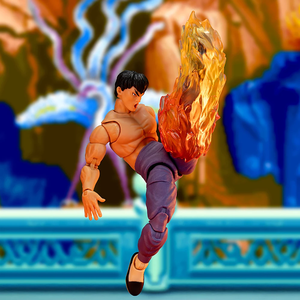 Oryginalna figurka akcji Jada Toys Street Fighter 2 1/12 Sdcc Limit Fei Long Kolekcjonerski model zabawek Prezenty urodzinowe dla dzieci